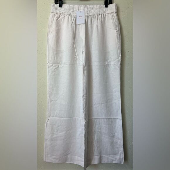 NWT Andie Swim The Madeira Pant - Linen Coco Size M - Picture 1 of 9